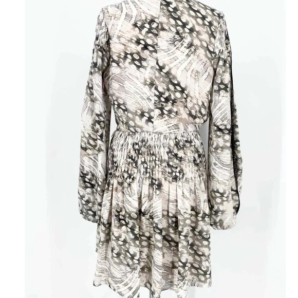 Bebe Women's Green/White Geometric Date Night Size 8 Dress NWT - Picture 3 of 8